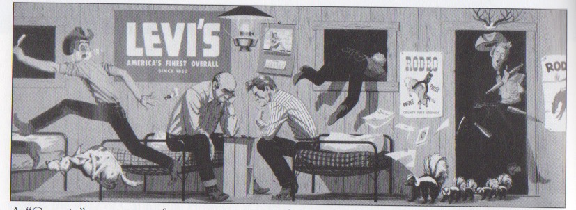 1950年代リーバイス販売店 店内展示バナー 